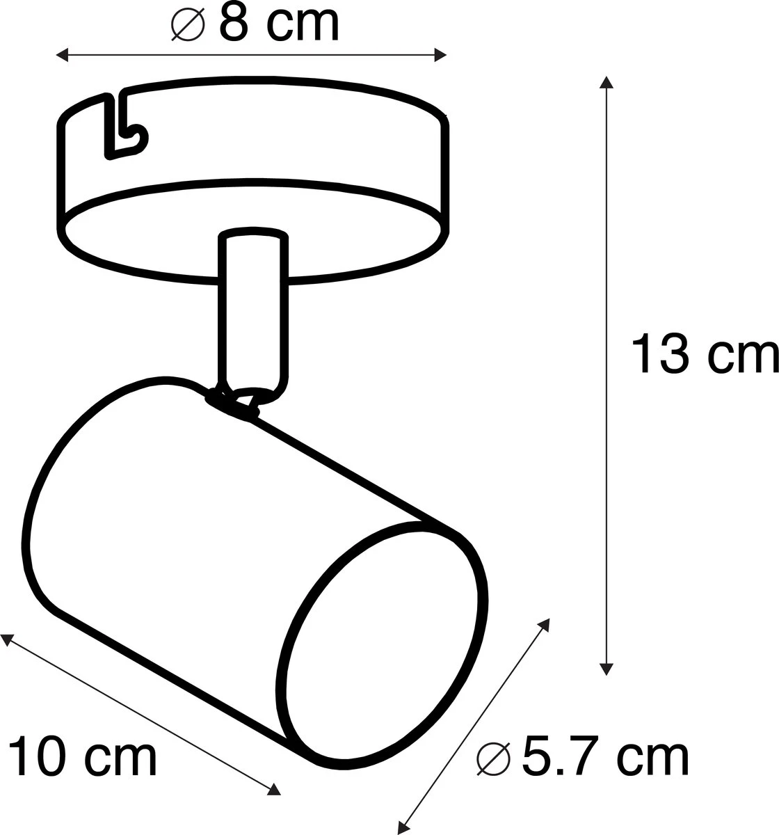 Plafondspotje Modern GU10 35W 220V/230V